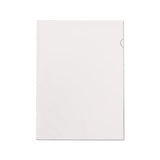 Poly Color Transparent File Jackets, Letter Size, Clear, 50-box