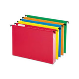 Surehook Hanging Folders, Letter Size, 1-5-cut Tab, Assorted, 20-box