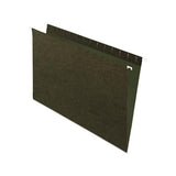 Standard Green Hanging Folders, Legal Size, Straight Tab, Standard Green, 25-box