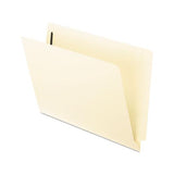 Manila End Tab Expansion Folders With Two Fasteners, 14-pt., 2-ply Straight Tabs, Letter Size, 50-box