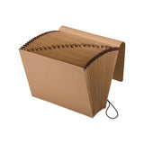 Kraft Indexed Expanding File, 21 Sections, 1-21-cut Tab, Letter Size, Brown