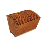 Heavy-duty Expanding File, 21 Sections, 1-3-cut Tab, Legal Size, Redrope