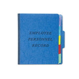 Vertical Style Personnel Folders, 1-3-cut Tabs, Center Position, Letter Size, Blue