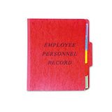 Vertical Style Personnel Folders, 1-3-cut Tabs, Center Position, Letter Size, Red