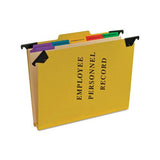Hanging Style Personnel Folders, 1-3-cut Tabs, Center Position, Letter Size, Yellow