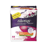 Discreet Incontinence Liners, Very Light, Long, 44-pack, 3 Packs-carton