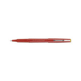 Razor Point Stick Porous Point Marker Pen, 0.3mm, Red Ink-barrel, Dozen