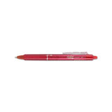Frixion Clicker Erasable Retractable Gel Pen, Fine 0.7 Mm, Red Ink, Red Barrel
