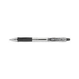 Easytouch Retractable Ballpoint Pen, Fine 0.7mm, Black Ink, Clear Barrel, Dozen