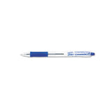 Easytouch Retractable Ballpoint Pen, Medium 1mm, Blue Ink, Clear Barrel, Dozen