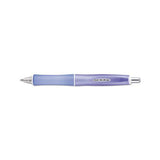 Dr. Grip Frosted Retractable Ballpoint Pen, 1mm, Black Ink, Purple Barrel
