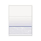 Standard Security Check, 11 Features, 8.5 X 11, Blue Marble Bottom, 500-ream