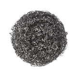 Stainless Steel Scrubbers, Large, Steel Gray, 12 Scrubbers-bag, 6 Bags-carton