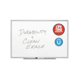 Classic Series Porcelain Magnetic Board, 48 X 36, White, Silver Alum. Frame