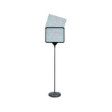 Sign(ware) Pedestal Sign, 14 X 11, Assorted Signage, Black Frame