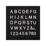 Character Sets, Pin, White, 1"h, 300-set