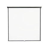 Wall Or Ceiling Projection Screen, 84 X 84, White Matte, Black Matte Casing