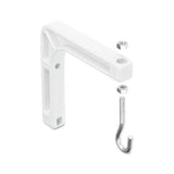 Wall Mount For Projection Screen, 6.75w X 1.25d X 7.5h, 2-set, White