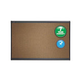 Prestige Bulletin Board, Brown Graphite-blend Surface, 48 X 36, Aluminum Frame