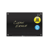 Infinity Black Glass Magnetic Marker Board, 72 X 48