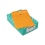 Clasp Envelope, #12 1-2, Cheese Blade Flap, Clasp-gummed Closure, 9.5 X 12.5, Brown Kraft, 100-box