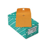 Clasp Envelope, #35, Cheese Blade Flap, Clasp-gummed Closure, 5 X 7.5, Brown Kraft, 100-box