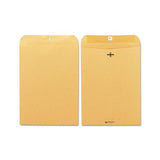 Clasp Envelope, #90, Cheese Blade Flap, Clasp-gummed Closure, 9 X 12, Brown Kraft, 100-box