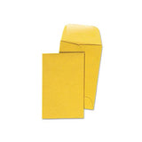 Kraft Coin And Small Parts Envelope, #1, Square Flap, Gummed Closure, 2.25 X 3.5, Brown Kraft, 500-box