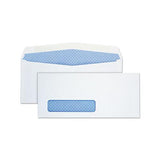 Window Envelope, #10, Commercial Flap, Gummed Closure, 4.13 X 9.5, White, 500-box