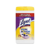 Dual Action Disinfecting Wipes, Citrus, 7 X 8, 75-canister