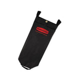 Fabric Cleaning Cart Bag, 26 Gal, 17.5" X 33", Black