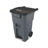 Brute Step-on Rollouts, Square, 50 Gal, Gray