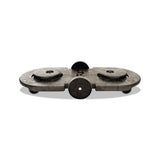 Tandem Dolly, Two-container, 300 Lb Capacity, 20.25w X 45d X 8h, Black