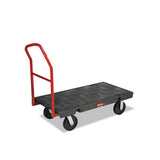 Platform Truck, 2,000 Lb Capacity, 24 X 48 X 7, Black