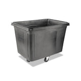 Cube Truck, Rectangular, 600 Lb Capacity, Black
