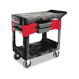 Trades Cart, Two-shelf, 19.25w X 38d X 33.38h, Black