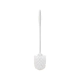 Toilet Bowl Brush, 14 1-2", White, Plastic, 24-carton