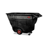 Structural Foam Tilt Truck, Rectangular, 1,250 Lb Capacity, Black