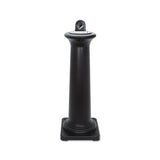 Groundskeeper Tuscan Receptacle, 13 X 13 X 38.38, Black