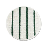 Low Profile Scrub-strip Carpet Bonnet, 19" Diameter, White-green, 5-carton