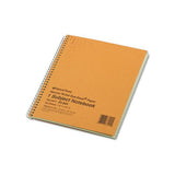 Single-subject Wirebound Notebooks, 1 Subject, Narrow Rule, Brown Cover, 8.25 X 6.88, 80 Sheets