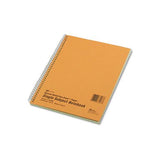 Single-subject Wirebound Notebooks, 1 Subject, Narrow Rule, Brown Cover, 10 X 8, 80 Sheets