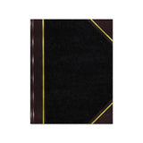 Texthide Record Book, Black-burgundy, 300 Green Pages, 10 3-8 X 8 3-8