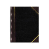 Texthide Record Book, Black-burgundy, 300 Green Pages, 14 1-4 X 8 3-4