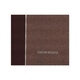 Visitor Register Book, Burgundy Hardcover, 128 Pages, 8 1-2 X 9 7-8