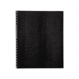Notepro Notebook, 1 Subject, Medium-college Rule, Black Cover, 11 X 8.5, 100 Sheets