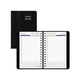Duraglobe Daily Planner Ruled For 30-minute Appointments, 8 X 5, Black, 2021