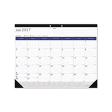 Academic Desk Pad Calendar, 22 X 17, White-blue-gray, 2020-2021