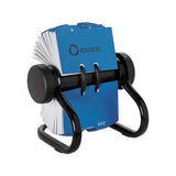 Open Rotary Business Card File W-24 Guides, Black