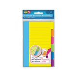 Divider Sticky Notes With Tabs, Assorted Colors, 60 Sheets-set, 3 Sets-box